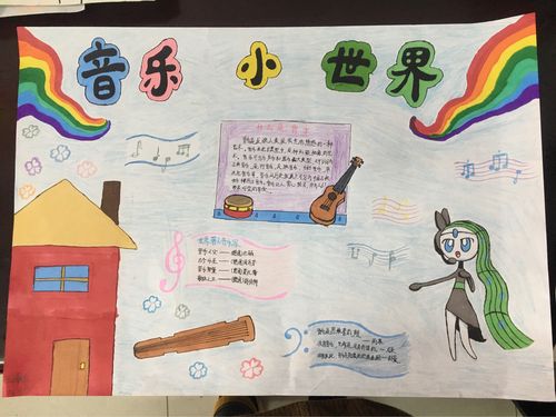 到六年级的音乐手抄报 写美篇首先我们看到的是一二年级小朋友的作品