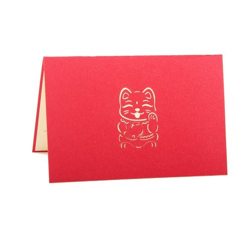 新年饰品红包旗袍批发 40-75元张 立体新年贺卡 情人 生日卡片