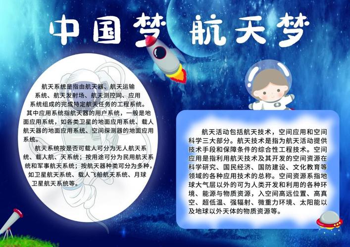 中国梦航天梦主题手抄报绘画图片儿童文艺-回车图片