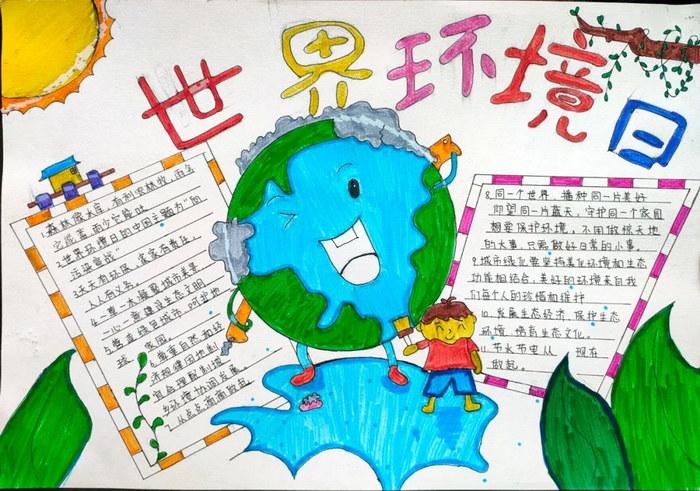 第一张世界环境日手抄报怎么画是第51个世界环境日主题