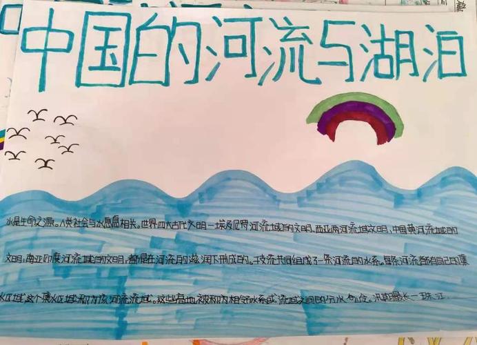 科尔沁河西实验初中七年十四班地理第六期手抄报中国的河流与湖泊