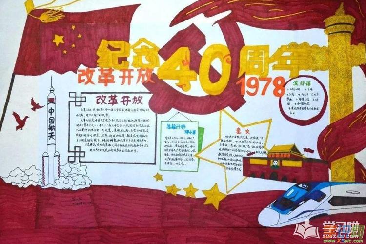 语文 手抄报 手抄报版面设计图    1978年的改革开放对于我们整个中国