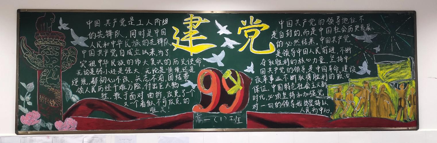开展永远跟党走庆祝中国共产党成立99周年主题黑板报评比活动