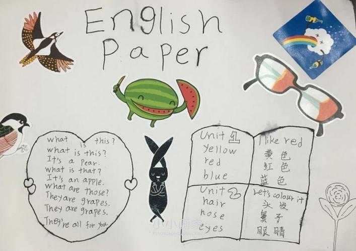 三年级英语手抄报图片大全简单又漂亮