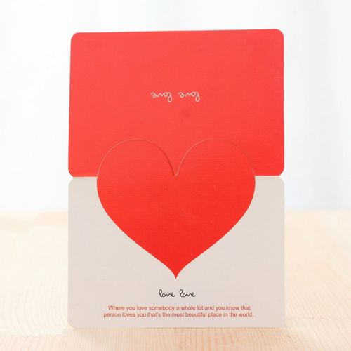 斯宝路 50张贺卡 端午节创意通用爱心卡片活动护士节礼物卡纸送