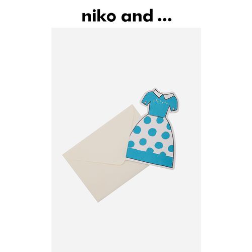 niko and贺卡卡通连衣裙立绘可爱创意立式生日祝福礼物 830909