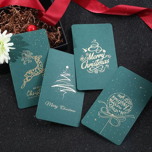 圣诞节贺卡韩国创意商务复古祝福迷你小卡片感谢留言卡含送信封