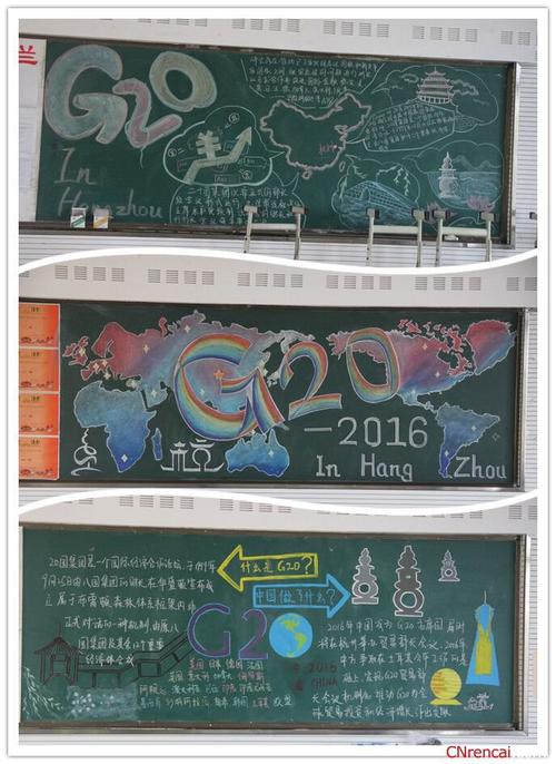 中学生喜迎g20峰会共建美丽校园黑板报内容