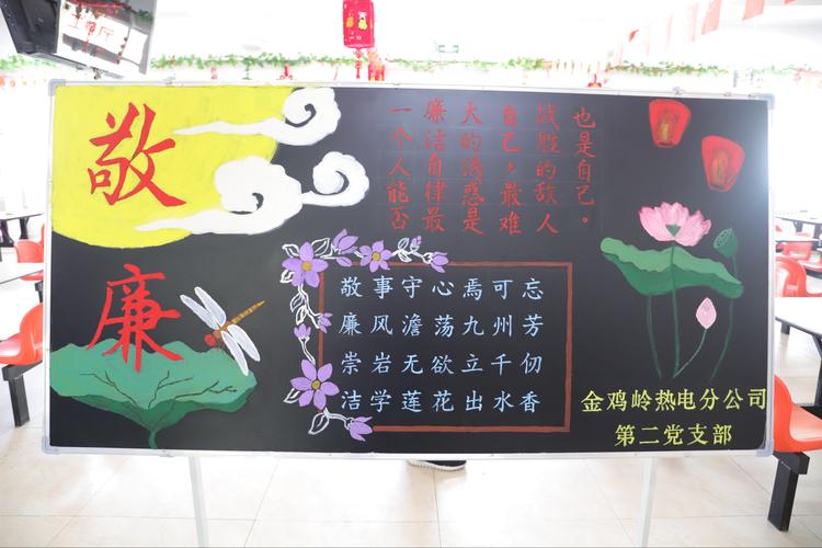 济南能源集团所属济南热电金鸡岭分公司举办第二届廉政文化黑板报及