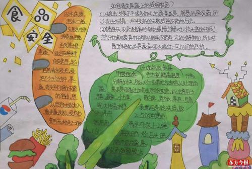 惠济区实验小学开展食品安全宣传手抄报和绘画比赛活动