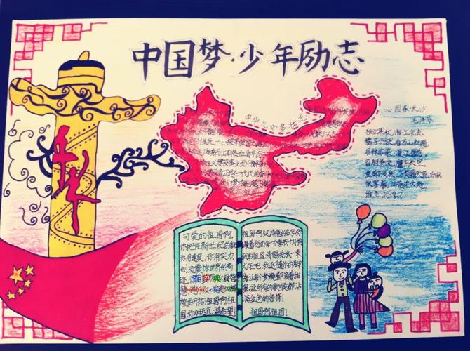 少年励志手抄报设计|中国梦少年励志手抄报图片-学路网-学习路上