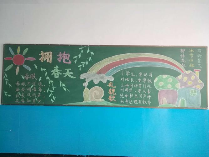 常态创建|张北县大西湾乡中心小学举行黑板报比拼大赛  3月21日下午