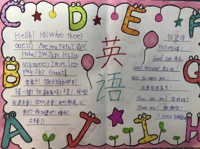 安阳市钢三路小学三年级学生英语手抄报作品集搜索三年级下册英语第一
