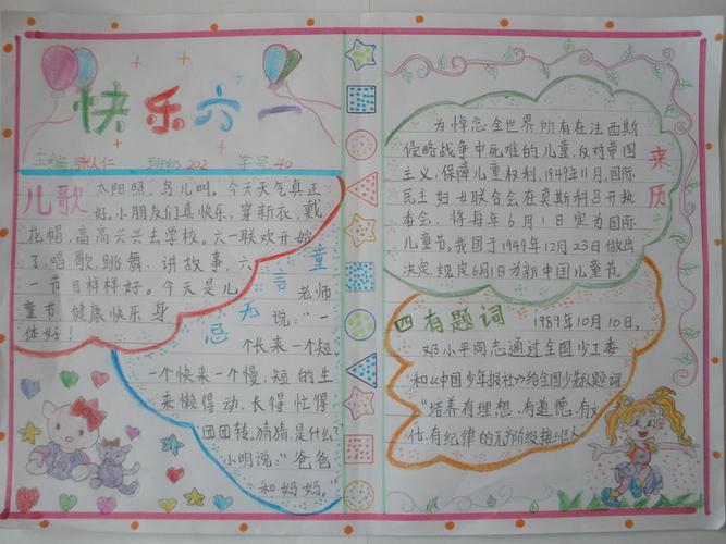 六一儿童节少年中国说手抄报六一儿童节手抄报
