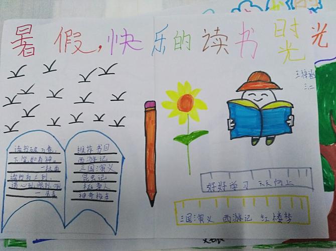 我作主一一东城街道文昌小学三年级二班举行快乐过暑期手抄报展评