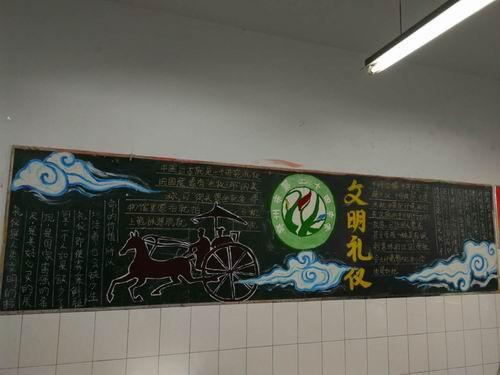 贵州省文明促进条例黑板报 文明黑板报图片大全-蒲城