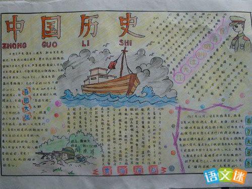 关于中国历史的手抄报图片设计