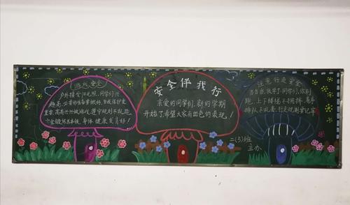 安全质量特色 品味书香校园温泉小学期初黑板报展示