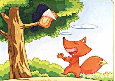 狐狸和乌鸦手抄报狐狸和乌鸦的故事手抄报乌鸦与狐狸英语故事手抄报