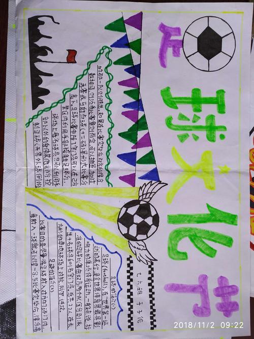 抄报模版九江金安高级中学开展激情足球主题手抄报和摄影比赛活动组图