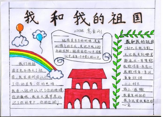 小学举行庆祝新中国成立70周年我和我的祖国师生手抄报比赛 - 美篇