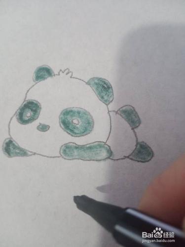 熊猫简笔画怎么画