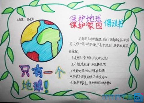 4月22日世界地球日主题手抄报地球日是一个世界性的环境保护活动为