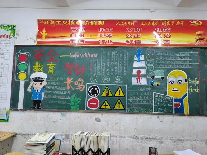 万宁中学十二月份安全教育主题黑板报评比结果