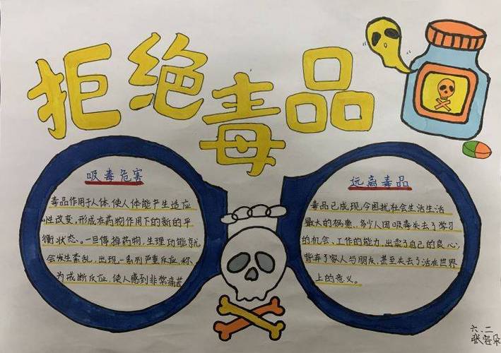 潍坊外国语小学开展禁毒手抄报活动