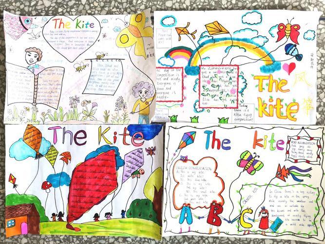 the kite手抄报太阳和风英语绘本手抄报英语绘本手抄报4年级英语动物