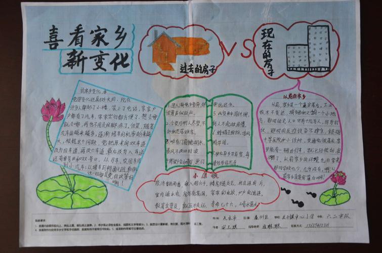 秦州区关子镇中心小学我眼中的家乡变化手抄报作品展示一 - 美篇