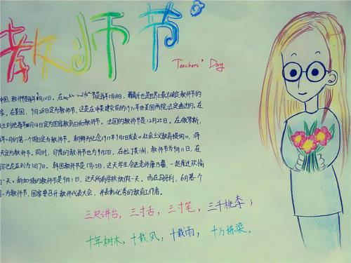 2014教师节手抄报图片-happy teachers day.
