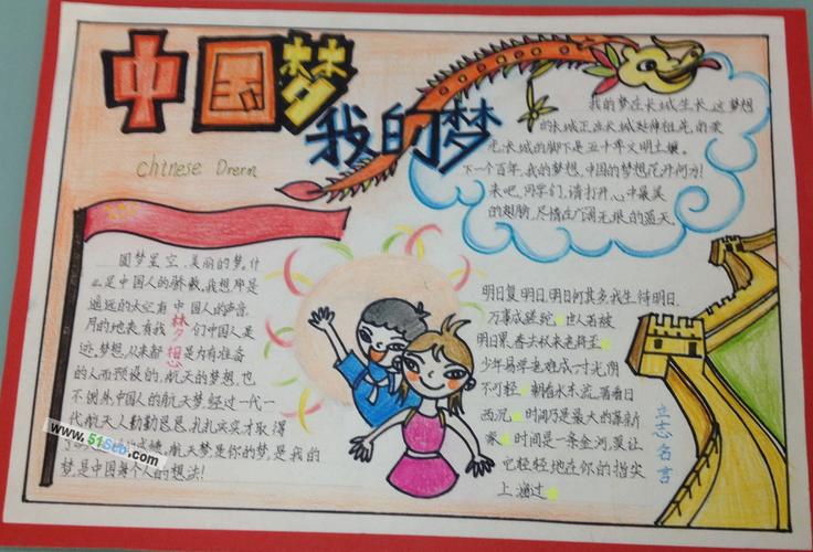 儿童节手抄报五年级中国梦我的梦手抄报内容 我的中国梦一 有人问