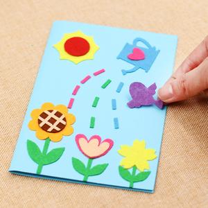 自制立体贺卡幼儿园儿童diy制作手工材料包节日春节创意卡片生日