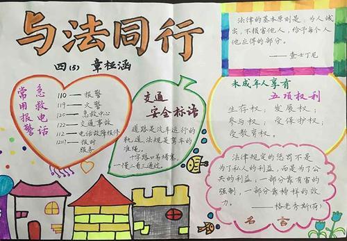 永春县实验小学开展法制安全手抄报展示活动