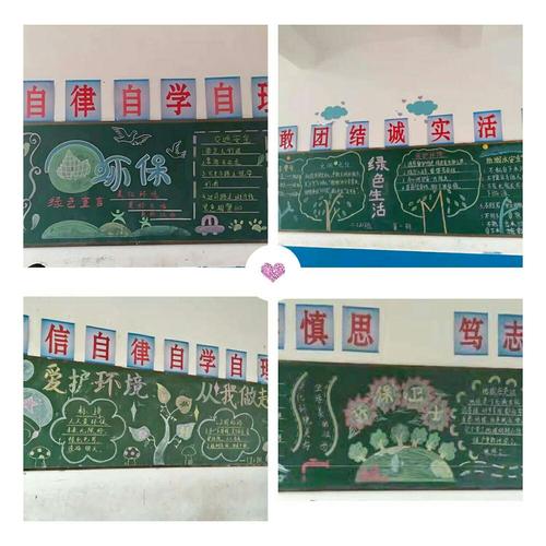 学校各班级办了以美化环境美好生活美丽江西为主题的黑板报.
