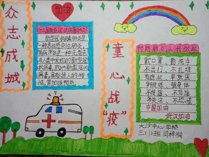 第三十辑荆州市少儿童心战疫诗书画印手抄报作品展播