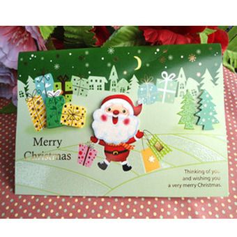 圣诞节礼物立体水晶圣诞贺卡怎么样圣诞节礼物立体水晶圣诞贺卡价格