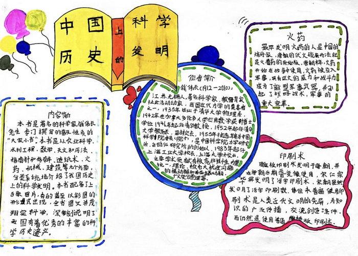 第七张关于科技的历史手抄报8第八张中国古代科技成就手抄报简单