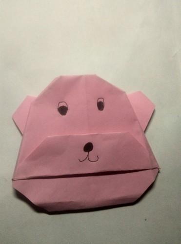 折纸手工可爱小熊简单折纸步骤