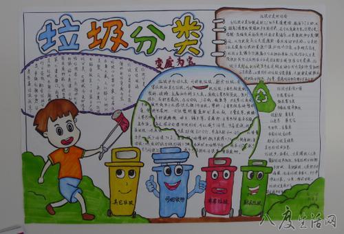 儿童垃圾分类手抄报深圳分类垃圾桶批发新浪 垃圾分类手抄报版面设计