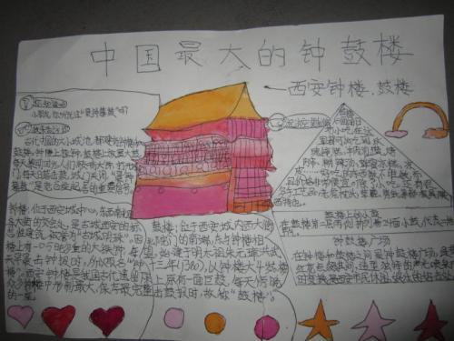 小学生中国古建筑手抄报图片展示