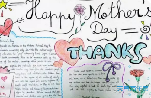 关于母亲节的英文手抄报关于母亲节的手抄报
