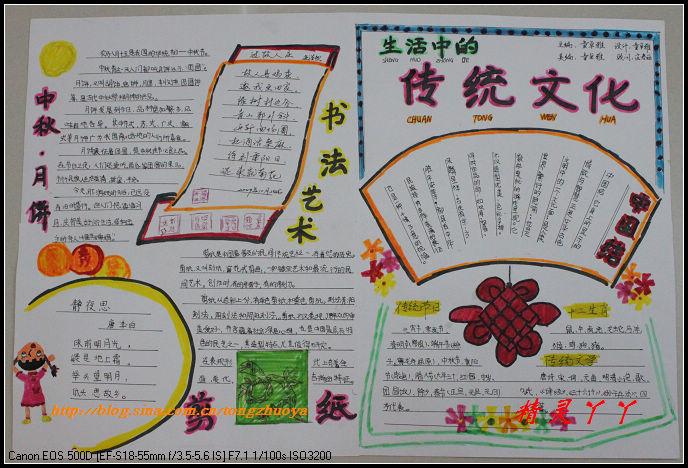 以下是学习啦小编精心整理的中华传统文化手抄报图片的相关手抄报