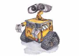 里面各个机器人名称-电影机器人总动员手抄报机器人总动员英文手抄报