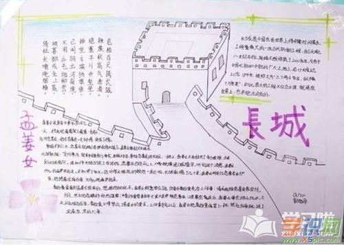 学识网 语文 手抄报 其它手抄报    万里长城是我国著名的古代军事