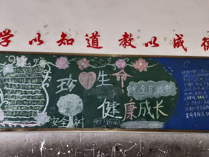4月22日茶亭中心小学开展以健康教育为主题的黑板报评比活动