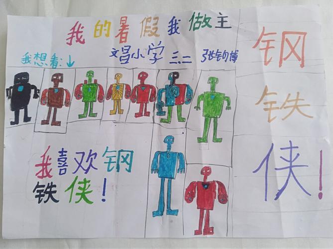 暑假我作主一一东城街道文昌小学三年级二班举行快乐过暑期手抄报展