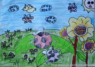 图片欣赏儿童画七星瓢虫分享展示七星瓢虫手抄报简单的-在线图片欣赏