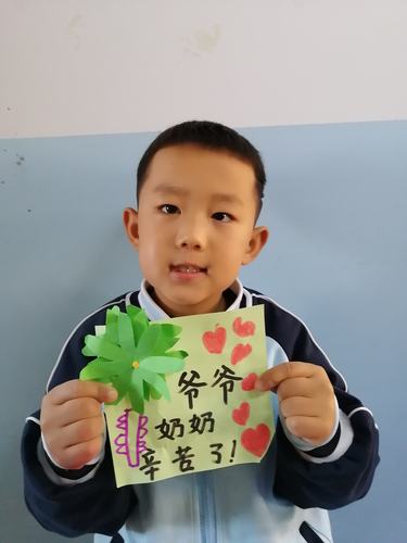其它 九九重阳节大一班 写美篇每一张贺卡 都是孩子们用心去制作